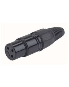 DAP XLR connector 3P female zwart