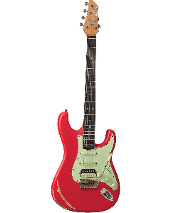 EKO Aire Relic elektrische gitaar Fiesta Red