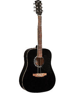 EKO Ranger6-blk Dreadnught gitaar zwart