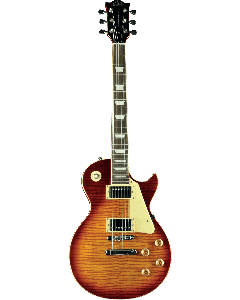 EKO VL480 LP elektrische gitaar Cherry Sunburst Flamed