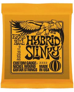 Ernie Ball 2222 Hybrid Slinky elektrische gitaarsnaren .009