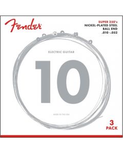 Fender 250R Super 250s nikkel roundwound 3-pack .010