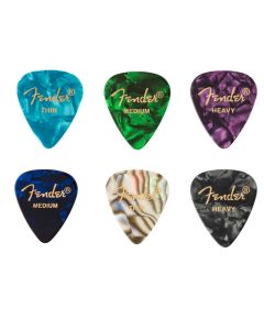 Fender Premium Celluloid plectrum set 6 stuks