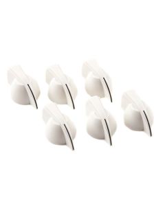 Fender Chicken Head Versterker knoppen wit (6 stuks)