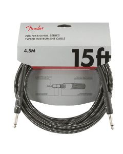 Fender Professional Tweed instrument kabel 4.5m grijs