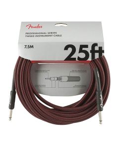 Fender Professional Tweed instrument kabel 7.5m rood