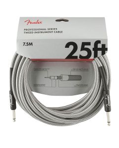 Fender Professional Tweed instrument kabel 7.5m wit