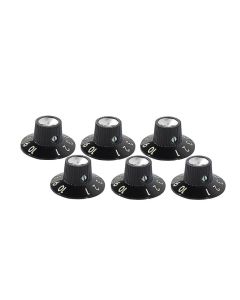 Fender Versterker knoppen zwart (6 stuks)