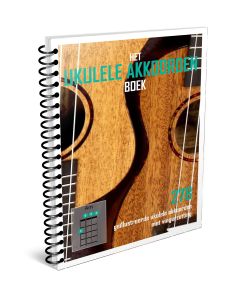 Het Ukulele Akkoordenboek Ringband. Fullcolor A4 ukulele akkoordenboek