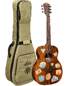 LAG Escapade TRAVEL-GTE Travel Spruce Globe Trotter Electro-akoestische gitaar