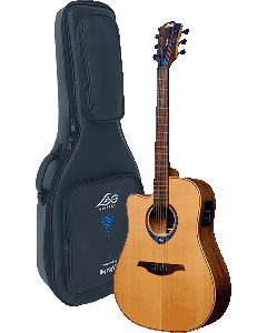 LAG Hyvibe 15 TLHV15DCE LINKShandig Dreadnought Cutaway Electro-akoestische gitaar