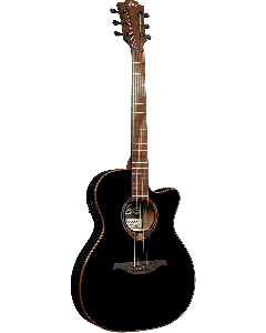 LAG Tramontane 118 T118ASCE-BLK Auditorium Slim cutaway electro-akoestische gitaar zwart