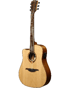 LAG Tramontane 118 TL118DCE Linkshandige dreadnought cutaway electro-akoestische gitaar