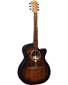 LAG Tramontane 70 T70ACE-B&B Auditorium Cutaway electro-akoestische gitaar Black & brown