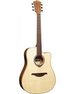 LAG Tramontane 70 T70DCE-NAT Dreadnought cutaway electro-akoestische gitaar