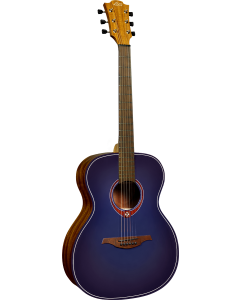 LAG Tramontane Special T-BLUE-A Auditorium Blueburst gitaar