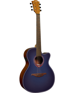 LAG Tramontane Special T-BLUE-ACE Auditorium Cutaway Electro-akoestische gitaar Blueburst