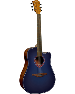 LAG Tramontane Special T-BLUE-DCE Dreadnought Cutaway Electro-akoestische gitaar Blueburst