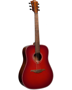 LAG Tramontane Special T-RED-D Dreadnought Akoestische gitaar Redburst