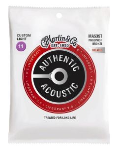 Martin MA535T Authentic Acoustic Lifespan 2.0 akoestische gitaarsnaren .011