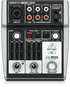Behringer Xenyx 302USB mixer en audio interface
