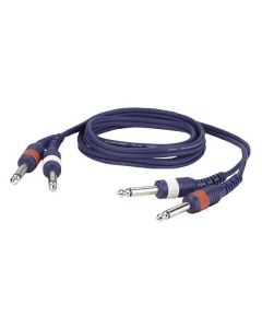 DAP FL223 2x Mono Jack - 2x Mono Jack kabel 3m