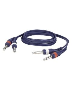 DAP FL226 2x Mono Jack - 2x Mono Jack kabel 6m