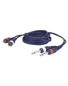 DAP FL23150 2x Mono Jack - 2x RCA kabel 1.5m