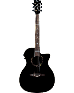 EKO NXT A100CWE Auditorium Cutaway Elektrisch western gitaar zwart