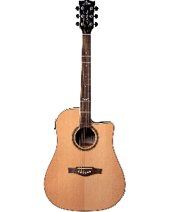 EKO NXT D100CWE Dreadnought Cutaway Elektrisch western gitaar naturel