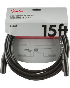 Fender Professional Series XLR kabel 4.5m zwart