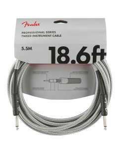 Fender Professional Tweed instrument kabel wit 5.5m