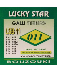 Galli LSB11 Lucky Star Bouzouki snaren forsfor-bronze .011
