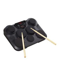 Medeli DD315 tafeldrumset met 7 pads en 2 pedaalpads + stokken