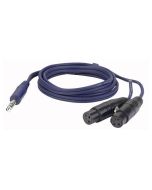 DAP FL37150 Stereo Jack - 2x XLR Female kabel 1.5m