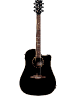 EKO NXT D100CWE-STBK Dreadnought Cutaway Elektrisch western gitaar See Through Black