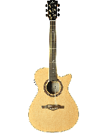 EKO ONE 018CWEQ-NAT Auditorium Cutaway Elektrisch western gitaar naturel