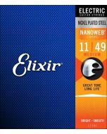 Elixir 12102 Nanoweb elektrische gitaarsnaren . 011