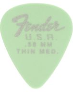 Fender Dura-Tone 0.58 Thin Medium Surf Green plectrum