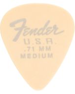 Fender Dura-Tone 0.71 Medium Olympic White plectrum