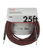 Fender Professional Tweed instrument kabel 7.5m rood