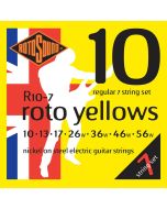 Rotosound R10-7 Roto Yellow 7-snarige elektrische gitaarsnaren .010