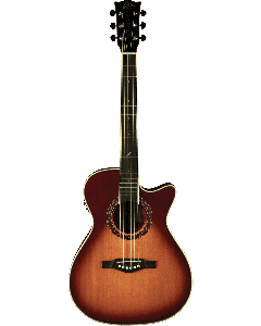 EKO ONE 018CWEQ-VB Auditorium Cutaway Elektrisch western gitaar vintage burst