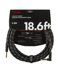 Fender Deluxe Series instrument kabel haaks 5.5m tweed zwart