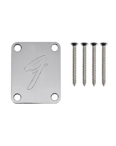 Fender Neck Plate American Vintage 70s F logo chrome