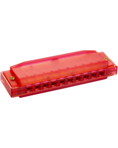 Hohner Translucent Harp C rood