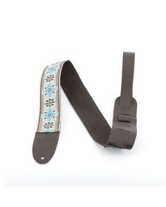 Martin 18A0084 retro gewoven gitaarband blauw