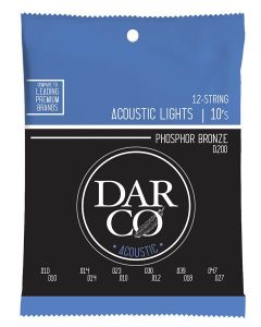 Darco D200 akoestische gitaarsnaren 12-snarig fosfor/bronze .010