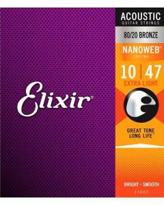 Elixir Nanoweb 11002 80/20 bronze akoestisch .010