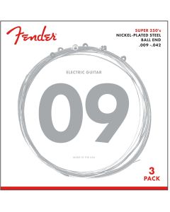 Fender 250L Super 250s Nikkel roundwound 3-pack .009